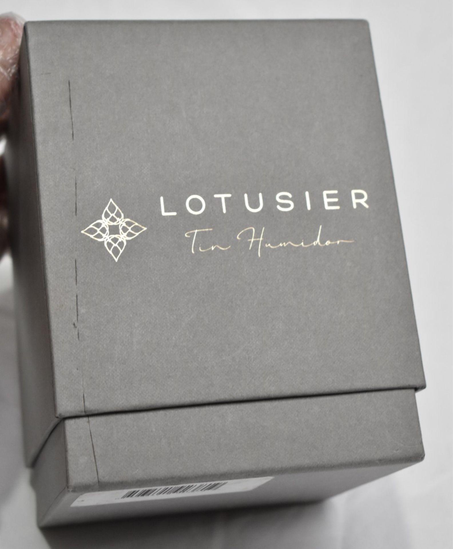 1 x LOTUSIER 'Tin Humidor' Luxury Double-walled Storage Tin In Grey - Original Price £130.00 - Image 9 of 9
