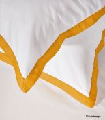1 x AMALIA Prado Saffron Boudoir Pillow Case X 2 - 30 x 40Cm - New - Original RRP £98.00