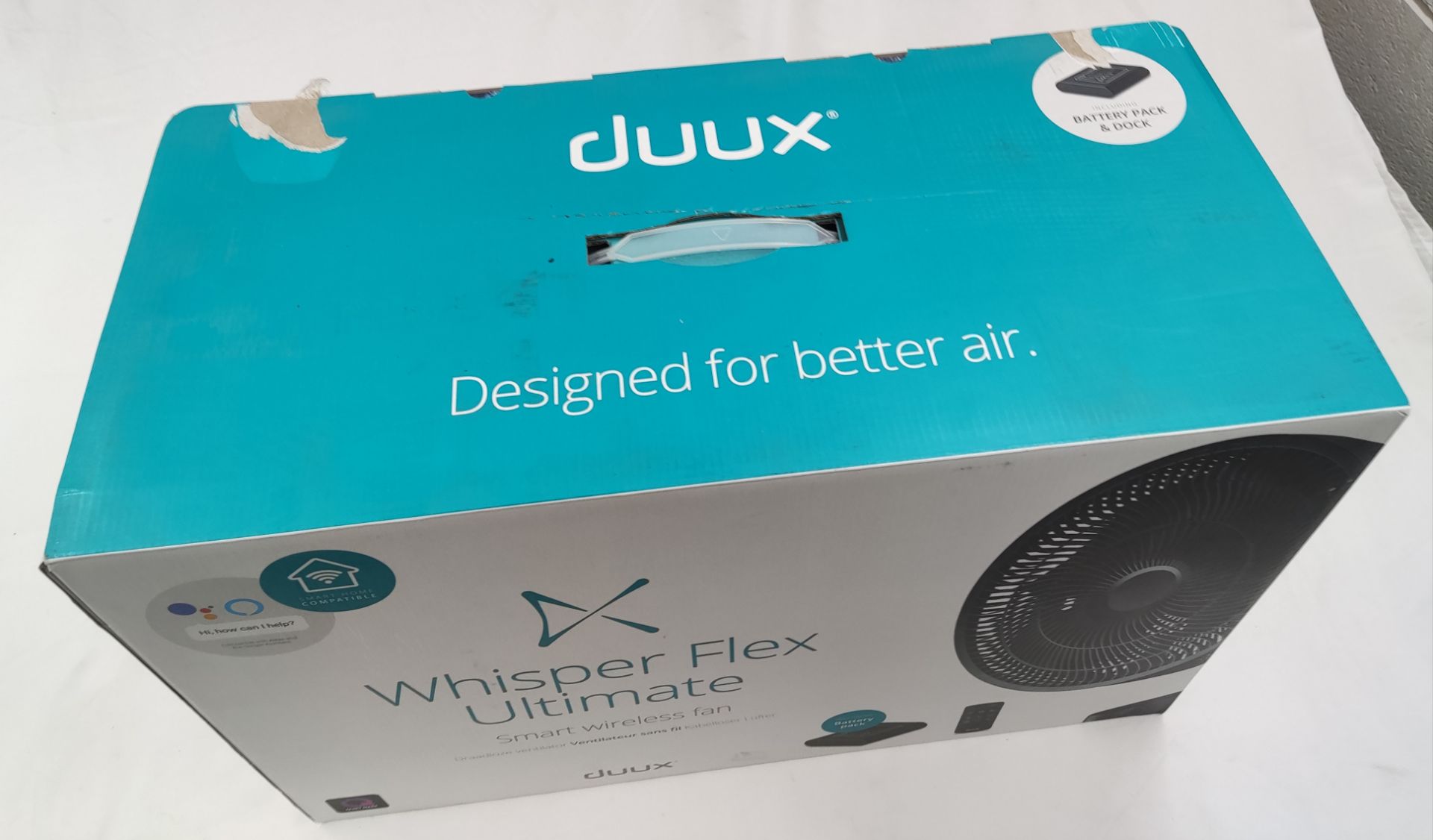 1 x DUUX Whisper Flex Ultimate Smart Wireless Fan - Boxed - RRP £249.99 - Ref: /HOC299/HC6 - CL987 - - Image 4 of 19