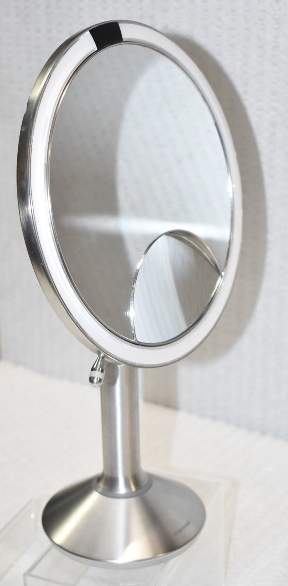 1 x SIMPLEHUMAN Stainless Steel Trio Touch Control Mirror - Original Price £289.95 - Image 2 of 7