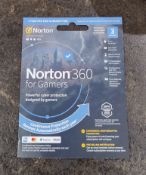 1 x Norton 360 Anti Virus For Gamers - 1 Years Subscription (3 Devices) - New and Unused - CL010 -