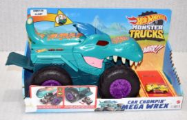 1 x HOT WHEELS Monster Trucks Car Chompin' Mega-Wrex Vehicle Toy - Original Price £52.00 - Boxed