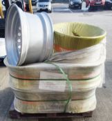10 x TOPU Steel Truck Wheels - Unused Boxed Stock - Ref: HOC100 / WH2-SCT - CL987 - Location: