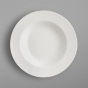 6 x RAK Porcelain Banquet 30cm Ivory Porcelain Deep Dinner Plates - Type: BADP30 - New Boxed Stock -