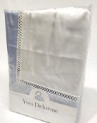 1 x YVES DELORME Walton Boudoir Pillowcase 30X40cm - Original RRP £99.95 - Ref: 4400854/HJL491/C28/