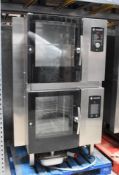 1 x Houno Double 6 Grid Stacked Combi Oven - Model: C 1.06 / CPE 1.06 - 3 Phase