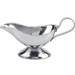 30 x Stainless Steel Sauce & Gravy Boats - Size: 130mm Wide Without Handle