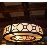 1 x Suspended Round Chandelier Light Fitting - Approx Diameter 70 cms