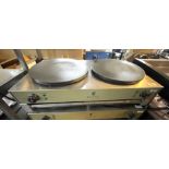 1 x Royal Catering Countertop Pancake Maker With Two Hot Plates