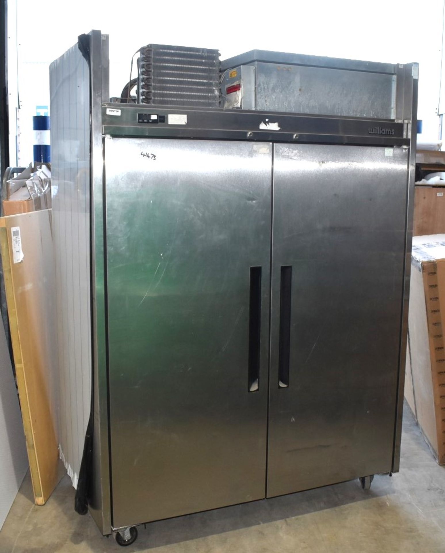 1 x Williams MJ2SA Jade Upright Double Door Refrigerator - Recently Removed From a Working