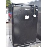1 x LEC Undercounter Fridge in Black - Recently Removed From a Dark Kitchen Environment - Ref: DK112