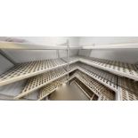1 x Collection of Cold Room Shelving - Aluminium Shelving With Hygienic Plastic Perforated Shelves -