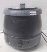1 x Dualit 10 Litre Black Cauldron Hotpot Soup Kettle - Model L715 - 240v