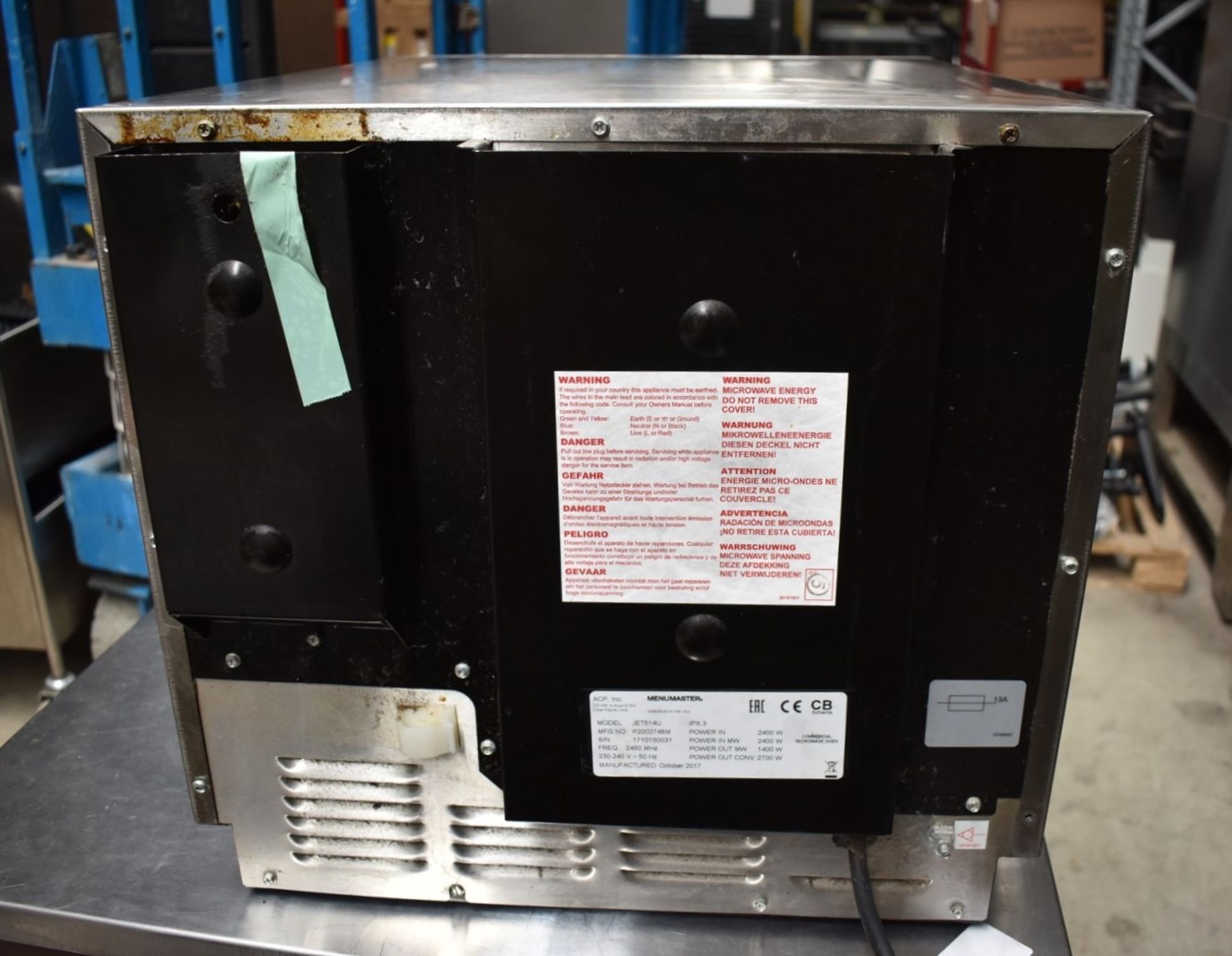 1 x Menumaster Jetwave JET514U High Speed Combination Microwave Oven - RRP £2,400 - Image 4 of 7