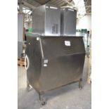 1 x Commercial Ice Maker With a Follett 431kg Ice Hopper and a Pair of Ice Cool ICS700 Ice Heads
