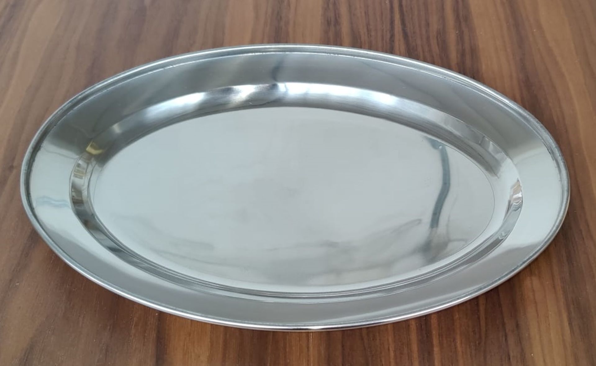 18 x Stainless Steel Small Oval Service Trays - Size: 255mm x 180mm - Brand New Boxed Stock RRP £90 - Image 4 of 7