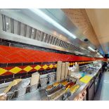 1 x Stainless Steel Overhead Cookline Extraction Canopy - Approx Length: 780cms