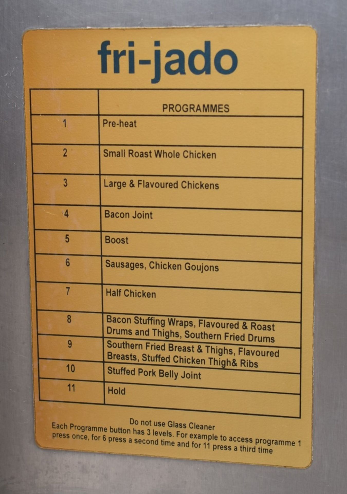 1 x Fri-Jado Rotisserie Chicken Double Oven - 3 Phase Power - Ref: JON231 - CL232 - Location: - Image 8 of 16