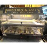 1 x Countertop Hot Food Display Merchandise Warmer - Fresh Hot & Tasty Just For You -