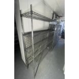 1 x Four Tier Slim Wire Shelf Unit