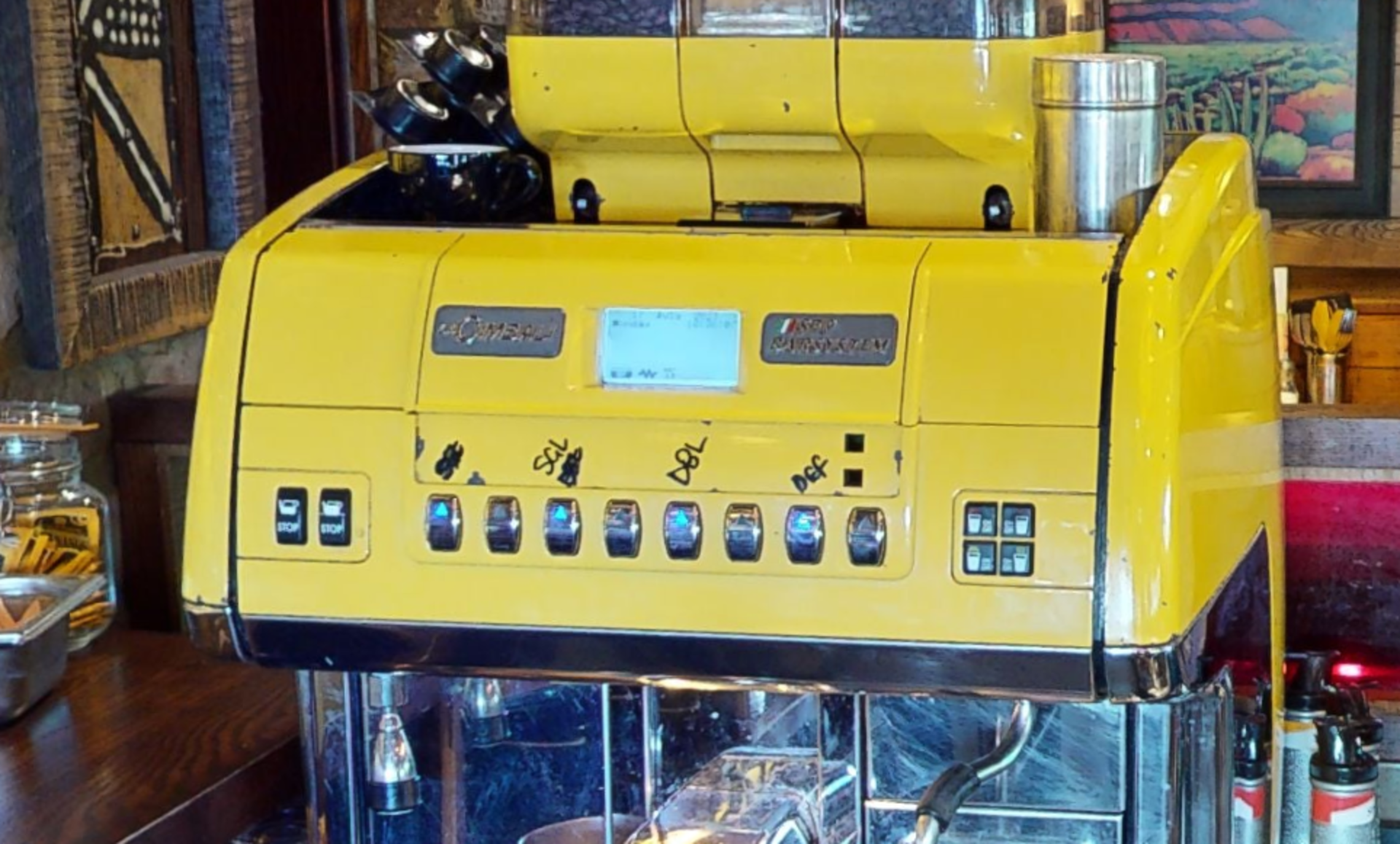 1 x La Cimbali S39 Barsystem Espresso Bean to Cup Coffee Machine - Bright Yellow Finish - 240V Plug - Image 5 of 14
