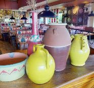Approx 14 x Assorted Jugs, Vases and Buckets From a Mexican Themed Restaurant Restaurant