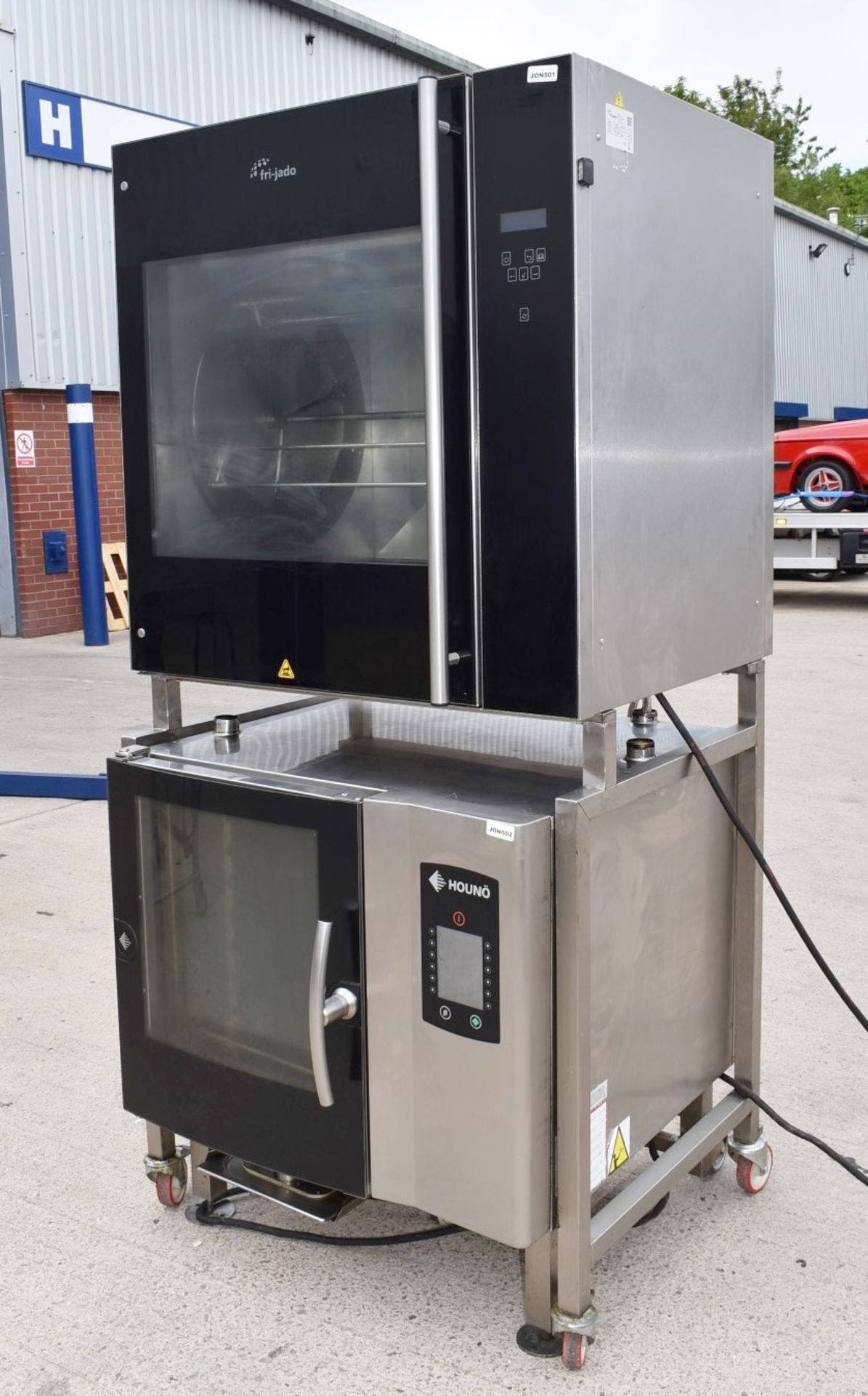 1 x Houno Electric Combi Oven and Fri-jado Rotisserie Oven Combo With Stand - 3 Phase - Image 10 of 22
