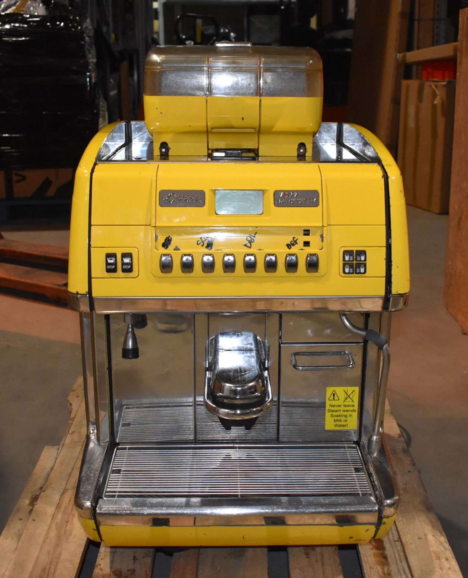 1 x La Cimbali S39 Barsystem Espresso Bean to Cup Coffee Machine - Bright Yellow Finish - 240V Plug - Image 14 of 14