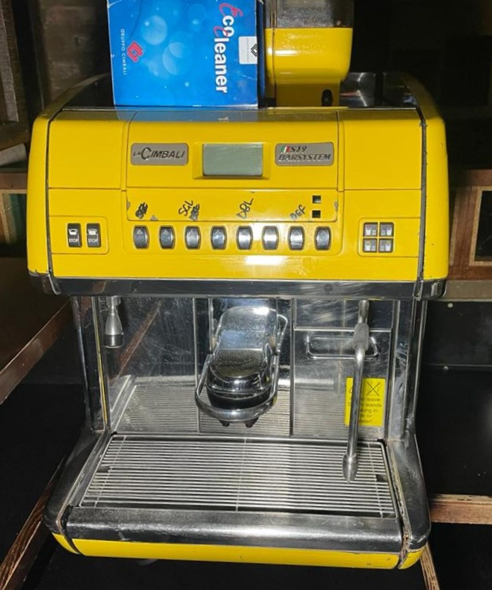 1 x La Cimbali S39 Barsystem Espresso Bean to Cup Coffee Machine - Bright Yellow Finish - 240V Plug - Image 8 of 14