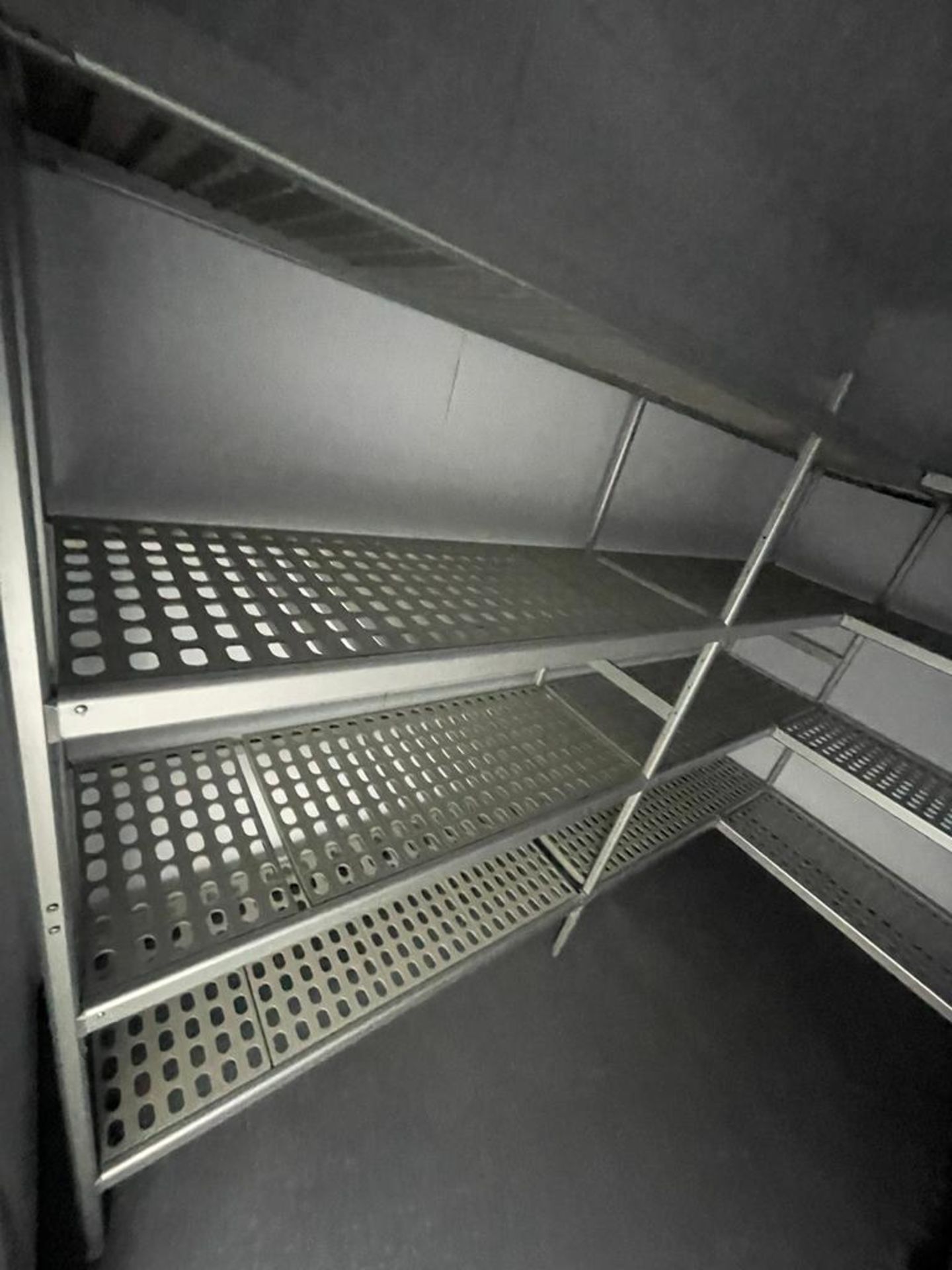 1 x Aluminium Cold Room Shelving Featuring Perforated Hygenic Shelves - U Shape Configuration - Image 5 of 6