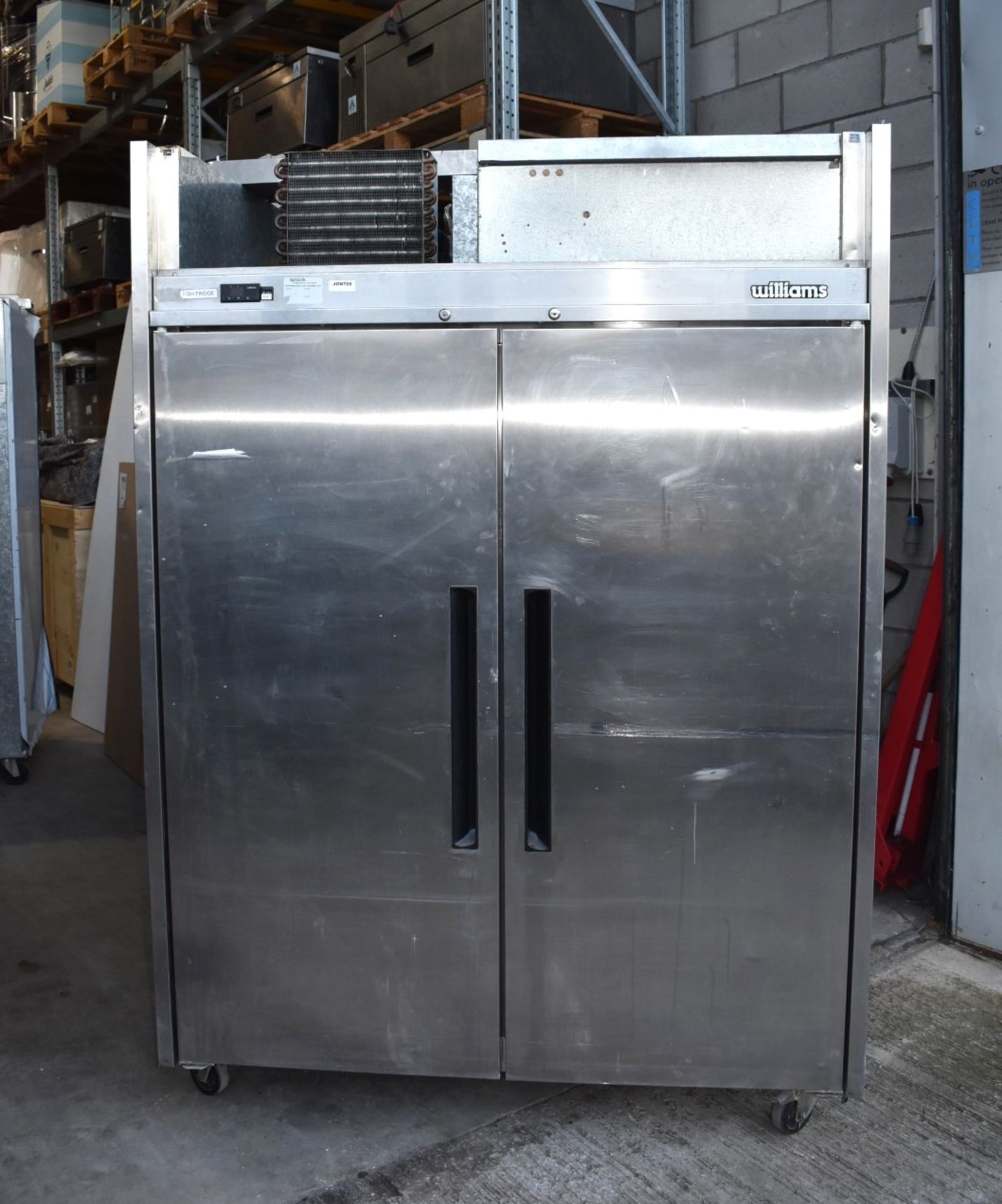 1 x Williams MJ2SA Jade Upright Double Door Refrigerator - Recently Removed From a Working