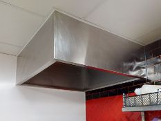 1 x Overhead Extraction Canopy For Passthrough Dishwashers