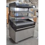 1 x Fri-Jado MD Series Curved Multi-Level Hot Food Grab and Go Cabinet For Rotisserie Chickens