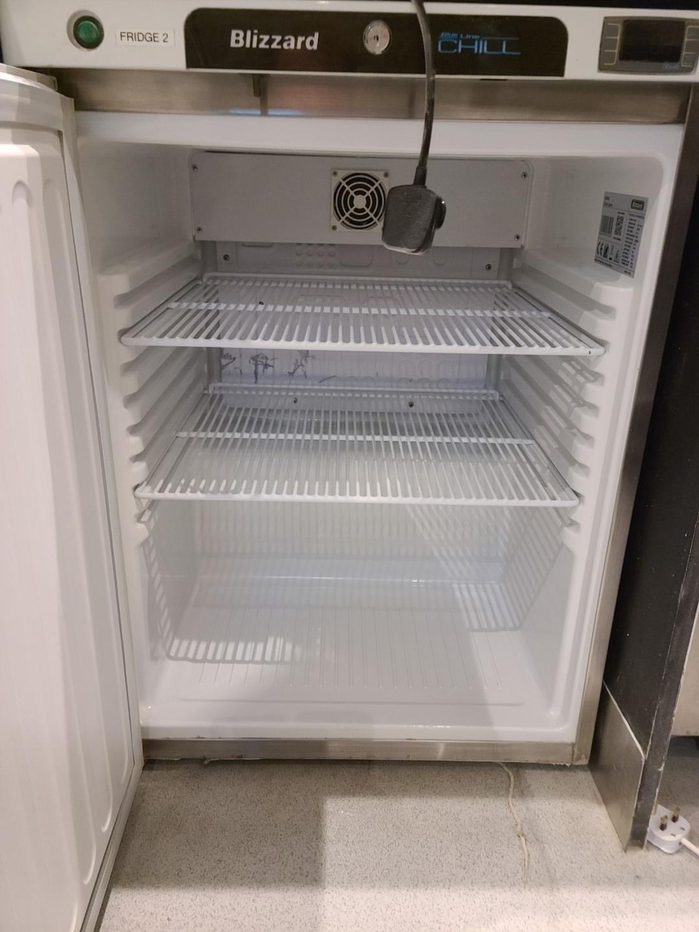 1 x BLIZZARD Efficient Stainless Steel Under Counter Storage Freezer 84cm x 60cm - Image 3 of 9