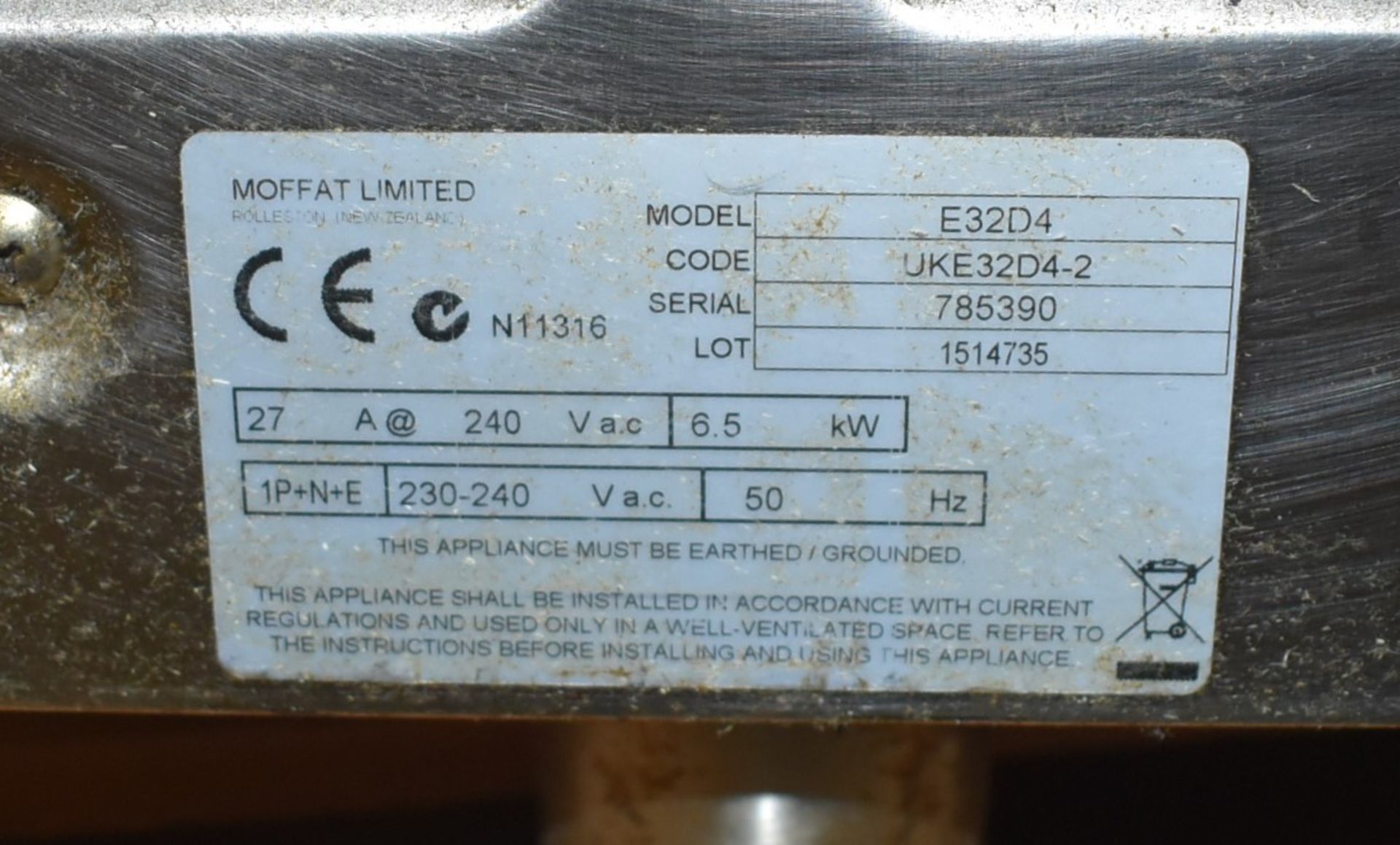 1 x Turbo Fan E31 Electric Convection Oven - Model E32D4 - 240V - Image 6 of 7