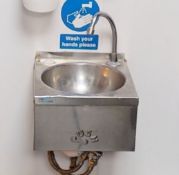 1 x Wall Mounted Knee Controlled Handwash Basin