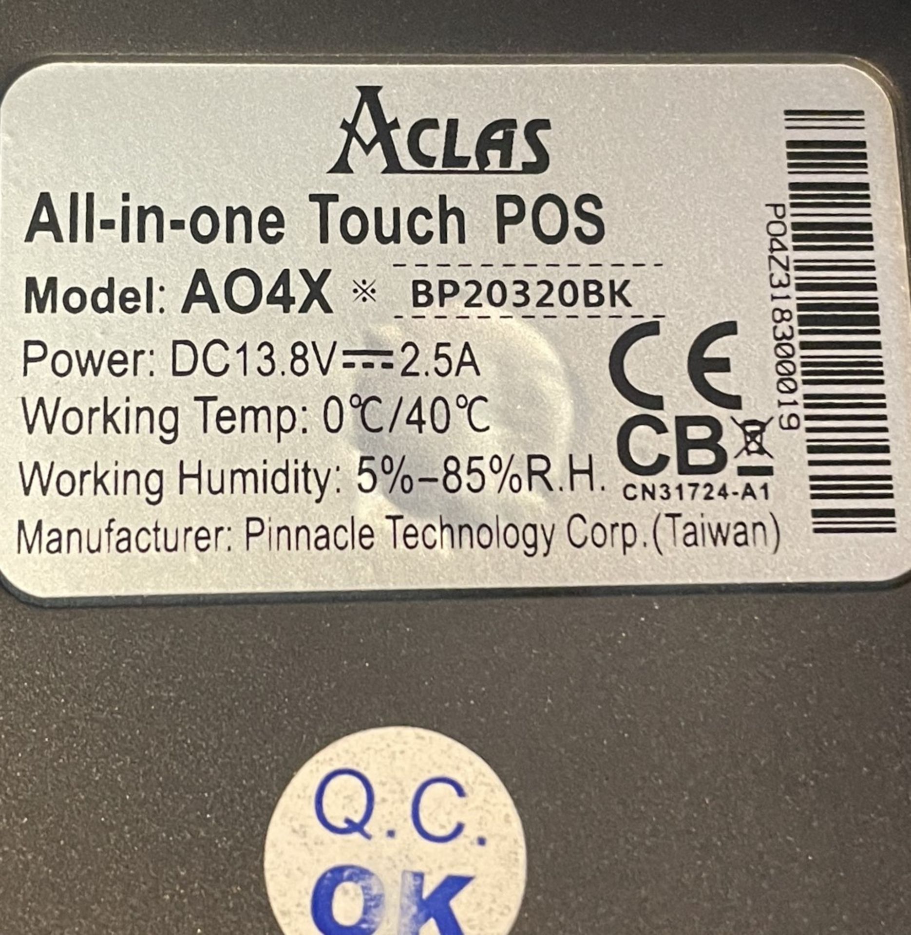 1 x Aclas AO4X All in One 10.1" Touch Screen Fiscal POS With Android OS, Integrated Receipt Printer - Image 4 of 4