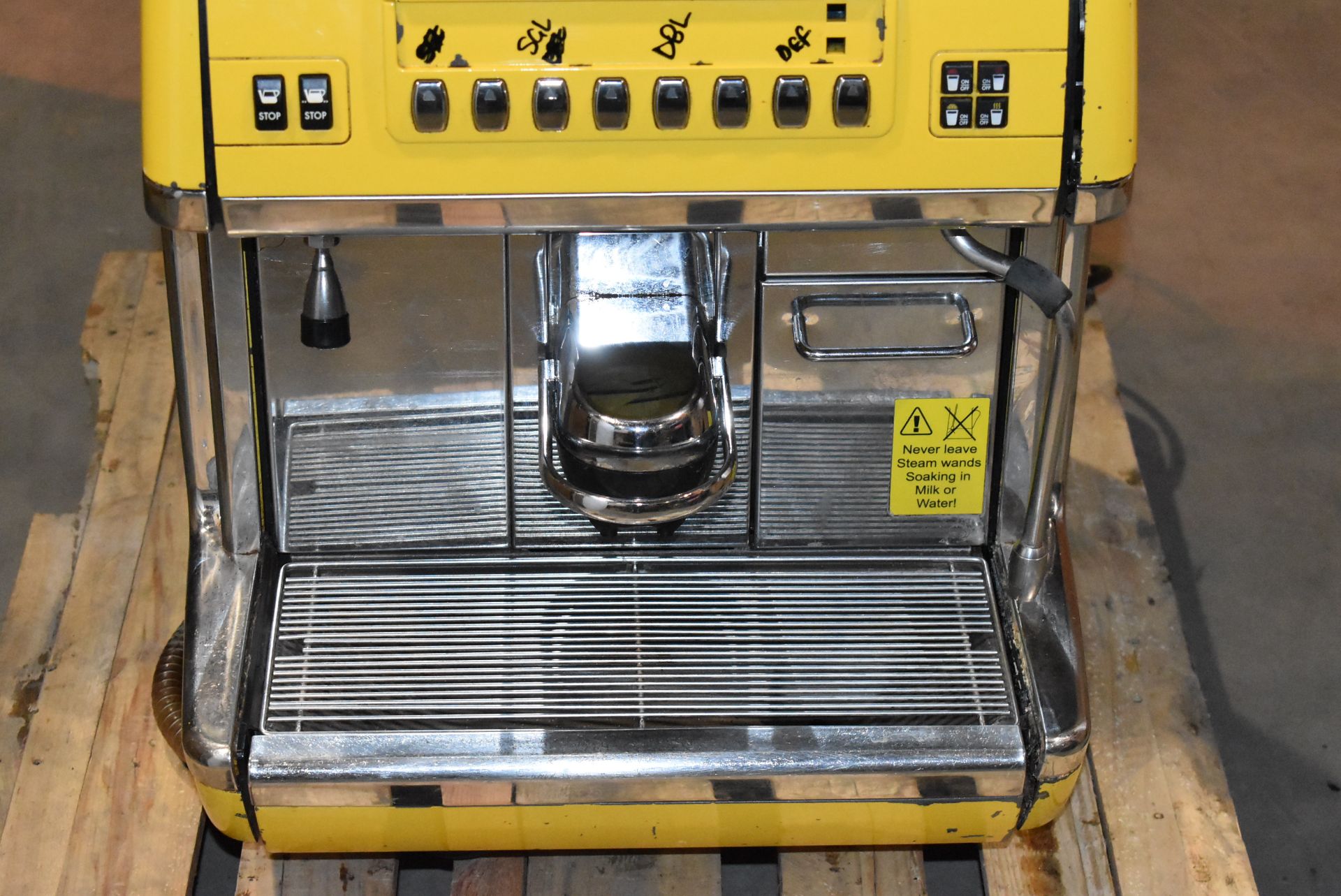 1 x La Cimbali S39 Barsystem Espresso Bean to Cup Coffee Machine - Bright Yellow Finish - 240V Plug - Image 12 of 14