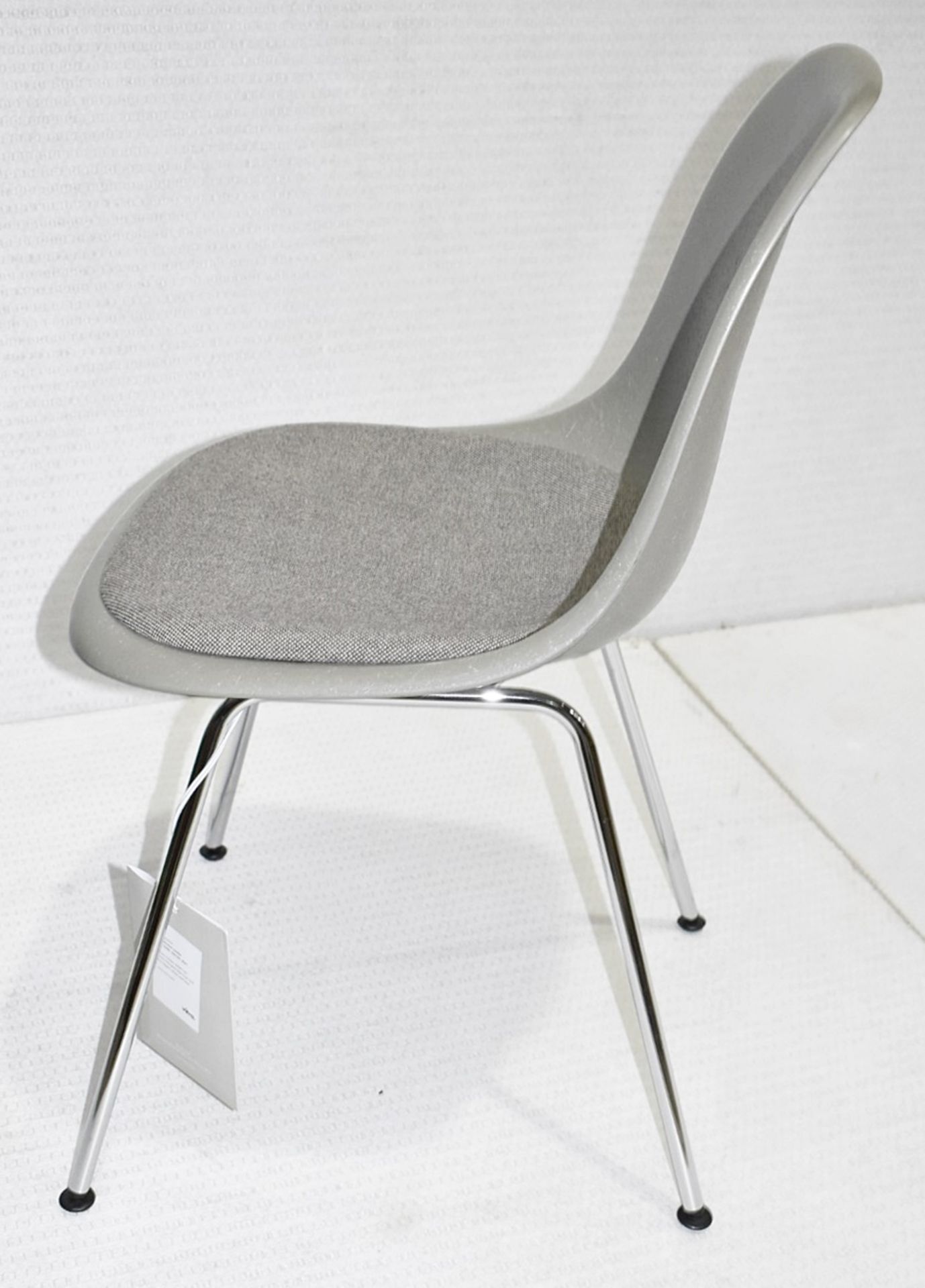 1 x VITRA Eames DSX Designer Fibreglass Chair in Grey - Original RRP £615.00 - Image 3 of 13