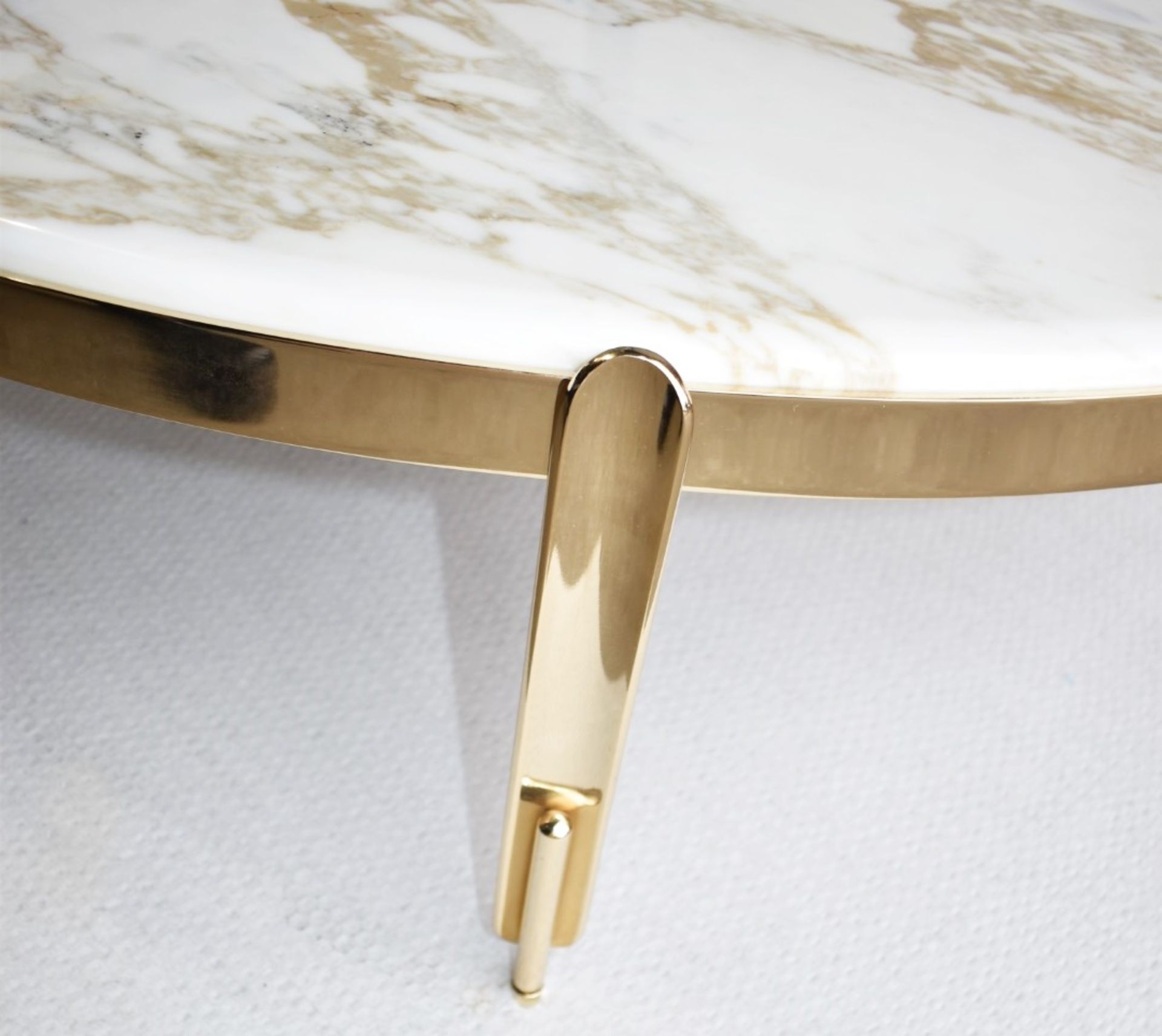 1 x ELIE SAAB MAISON 'Zenith' Luxury Italian Marble Topped Coffee Table - Original Price £6,480 - Image 4 of 6