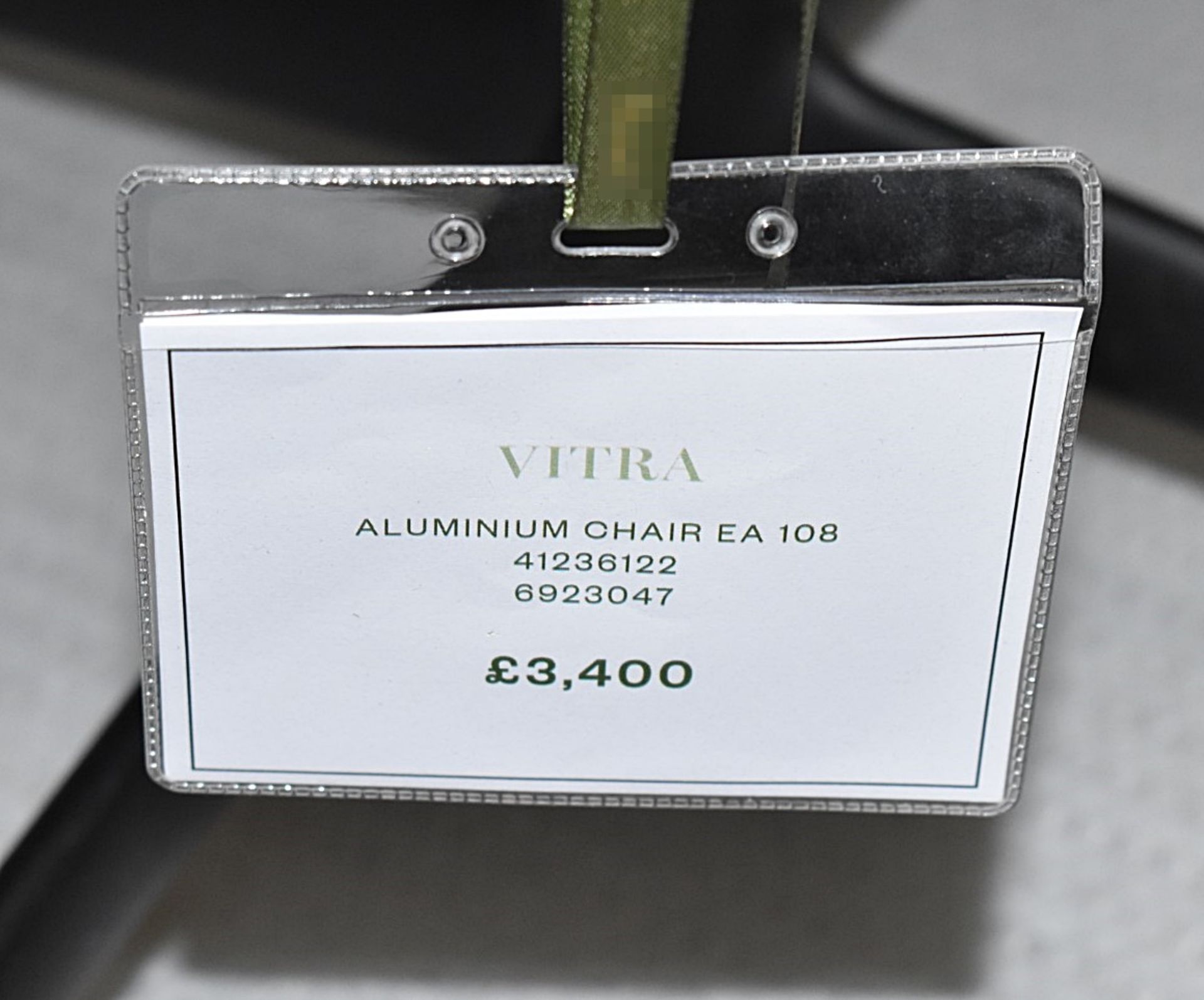 1 x VITRA / EAMES 'EA 108 Aluminium' Designer Soft Leather Upholstered Office Swivel Armchair - - Image 4 of 10
