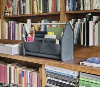 1 x VITRA 'Locker Box' Designer Portable Desk Organiser in Black & Grey - Original Price £185.00