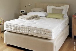 1 x VISPRING 'De Luxe' Luxury Kingsize 4-Drawer Faux Suede Divan Bed Base - Original RRP £2,135