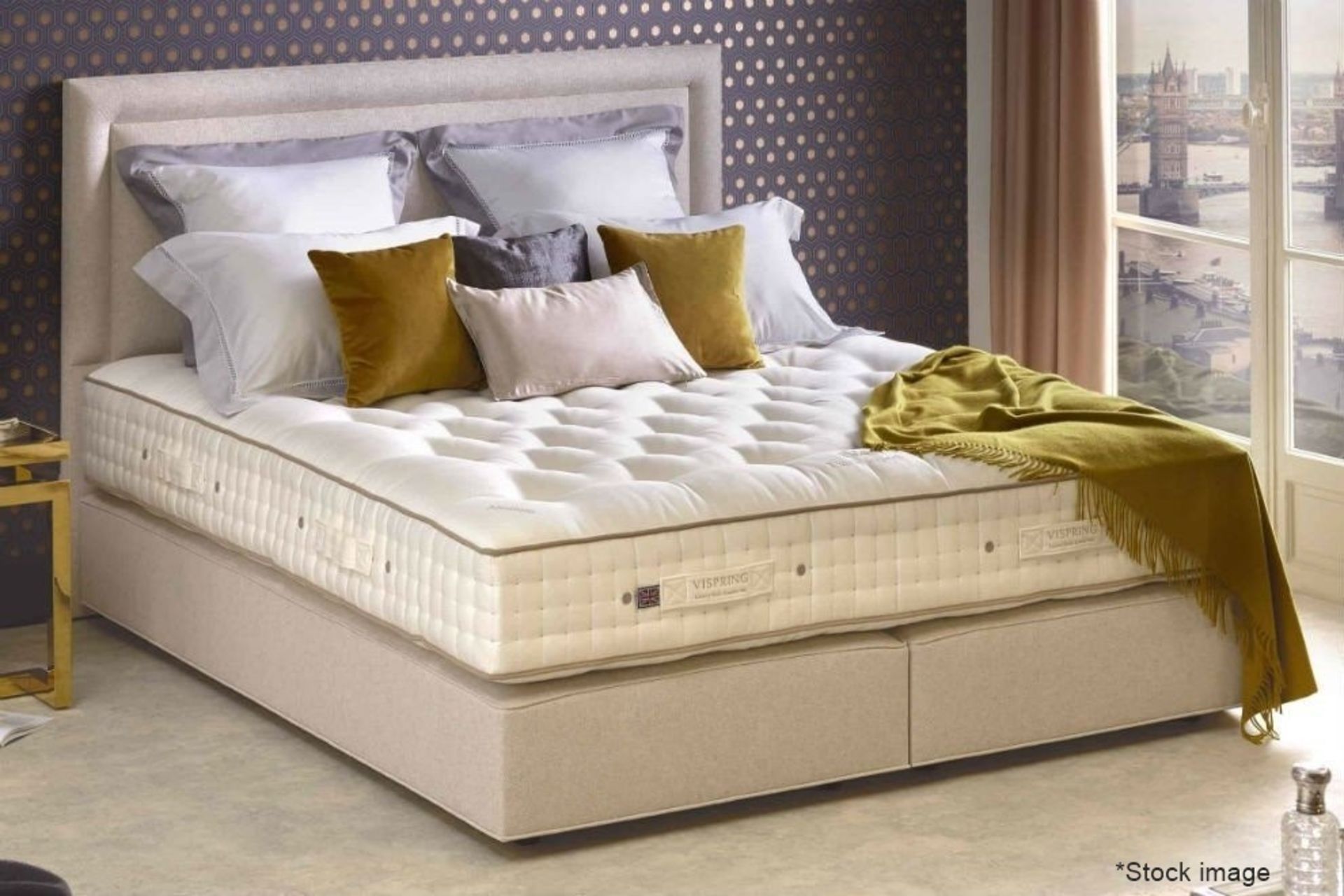 1 x VISPRING 'Tiara Superb' Emperor Mattress With Sovereign Divan Bed Base - Original RRP £9,300