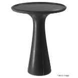 1 x EICHHOLTZ 'Pompano' Luxury Black Marble Low Side Table - Original RRP £2,405