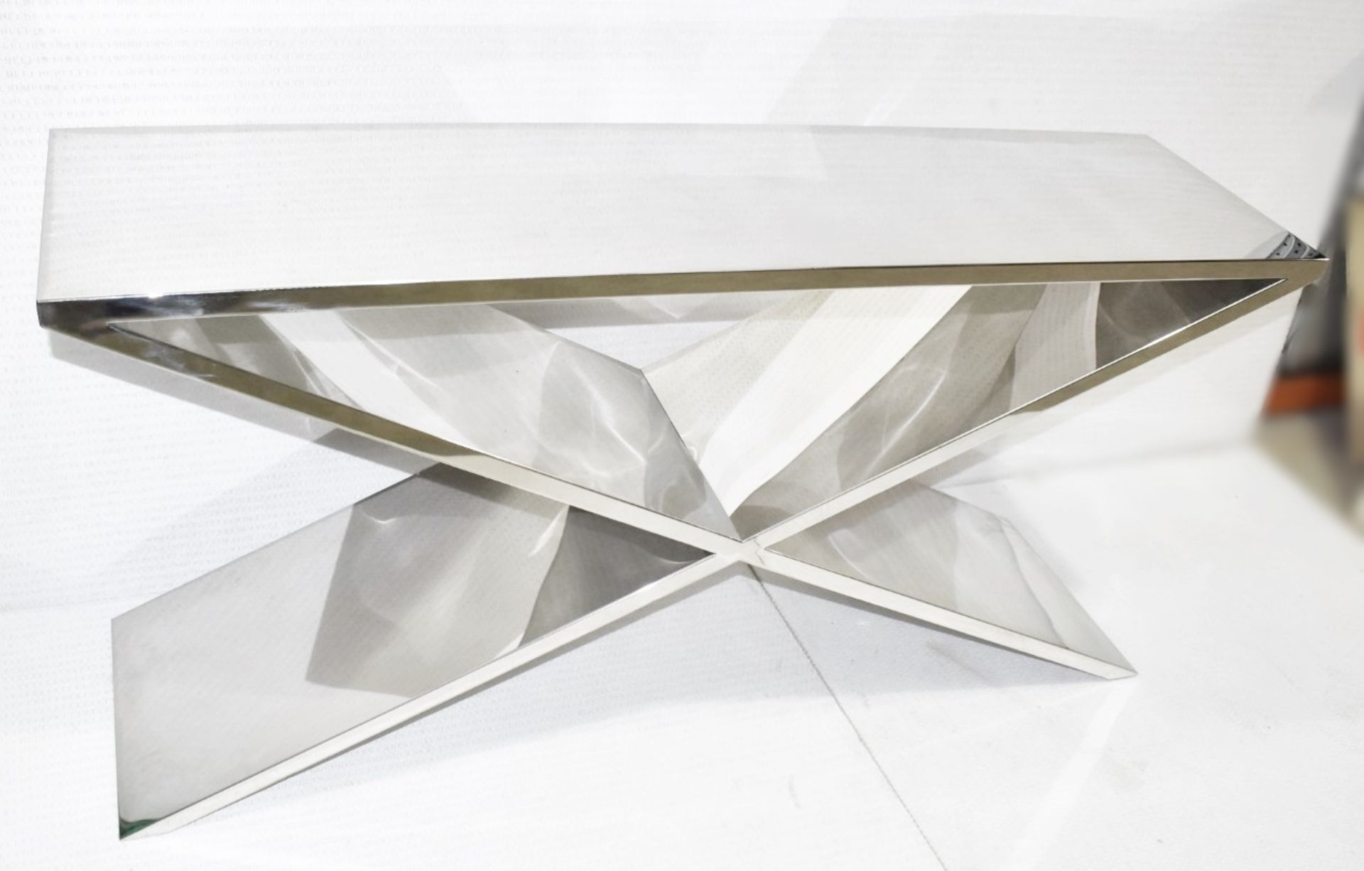 1 x EICHHOLTZ 'Metropole' Luxury Handcrafted Mirrored Console Table - Original Price £2,810 - Image 3 of 10