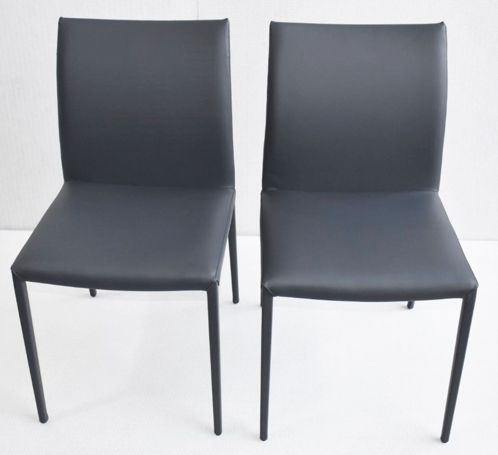 Pair of CATTELAN ITALIA Norma Designer Leather Upholstered Dining Chairs - Original Price £1,258 - Image 5 of 5
