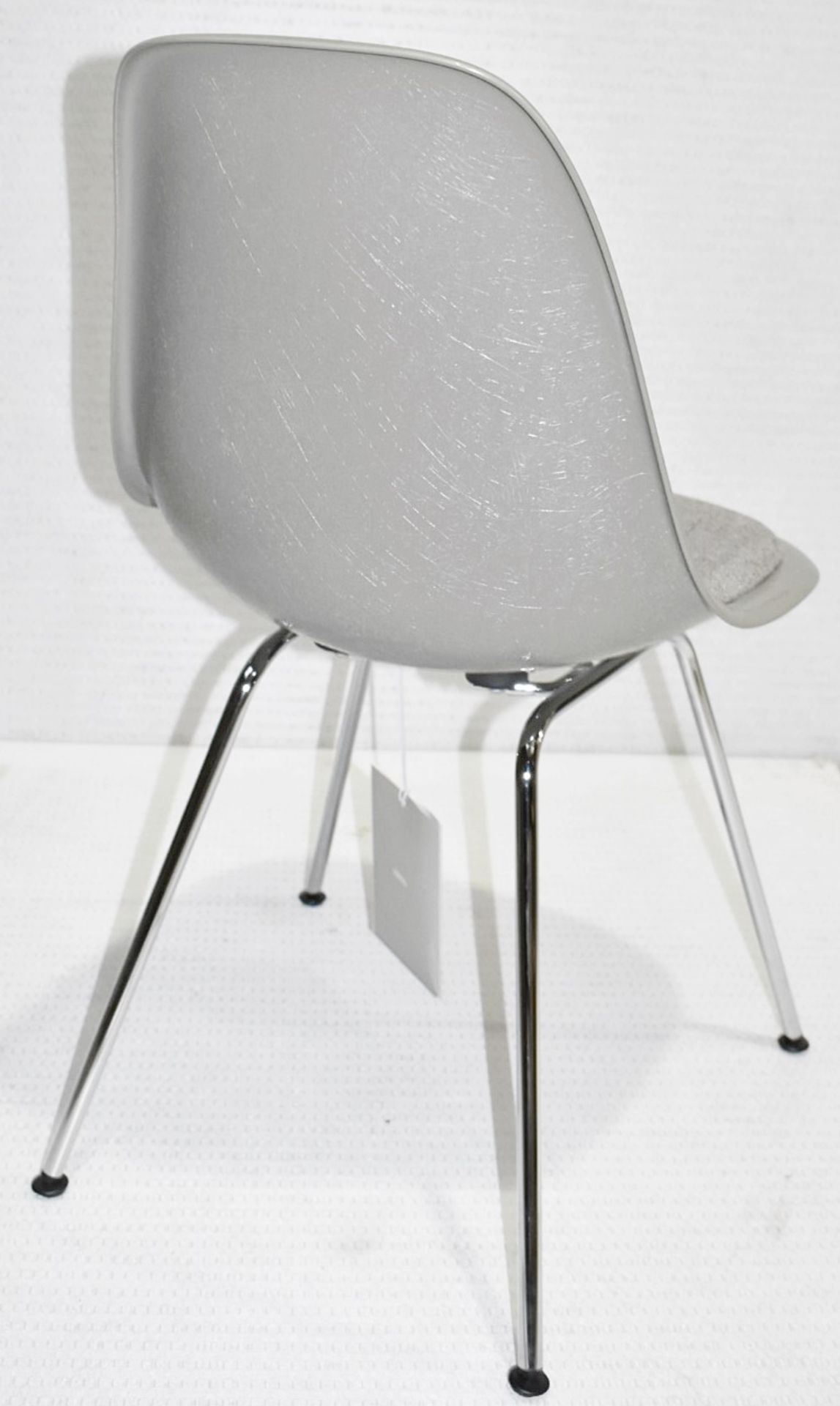 1 x VITRA Eames DSX Designer Fibreglass Chair in Grey - Original RRP £615.00 - Image 4 of 13