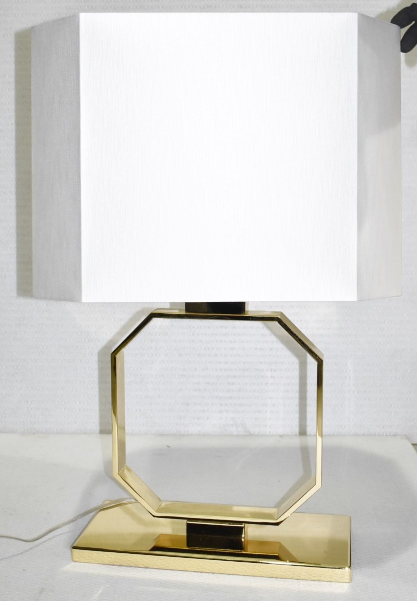 1 x GIORGIO COLLECTION 'Infinity' Luxury Table Lamp with Silk Shade - Made In Italy - RRP £4,000 - Image 3 of 7