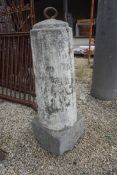 Blue stone pole-H114x40x40